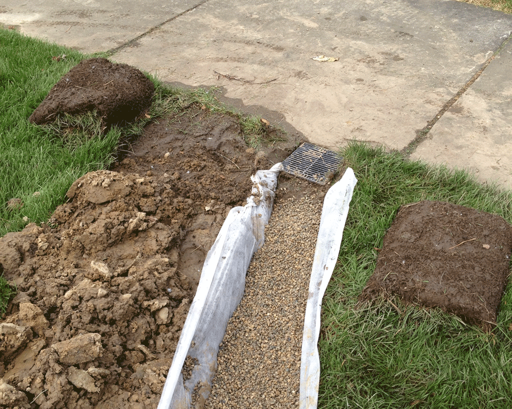 Yard Drainage Systems - French Drains