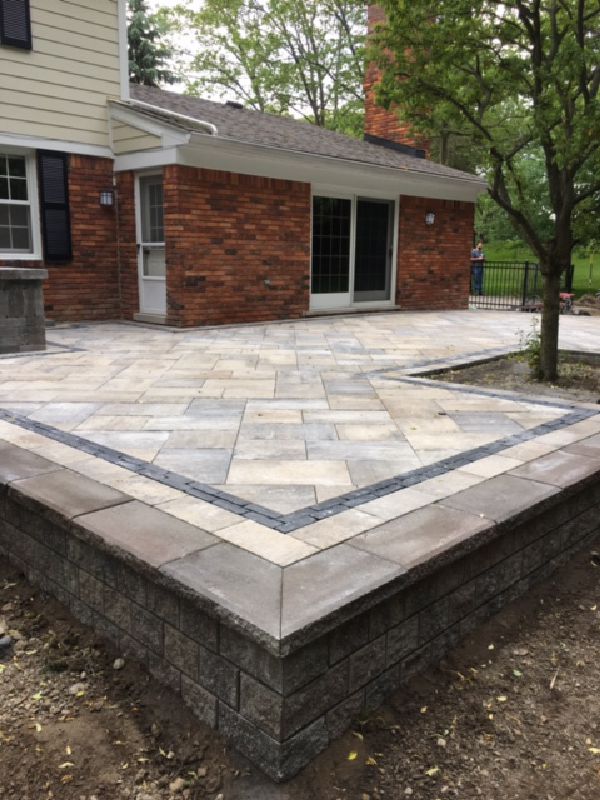 Brick Paver Patio Installation - Leveled Ground Brick Paver Patio Installation - Leveled Ground