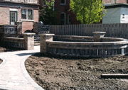 brick and stone paver patio installation