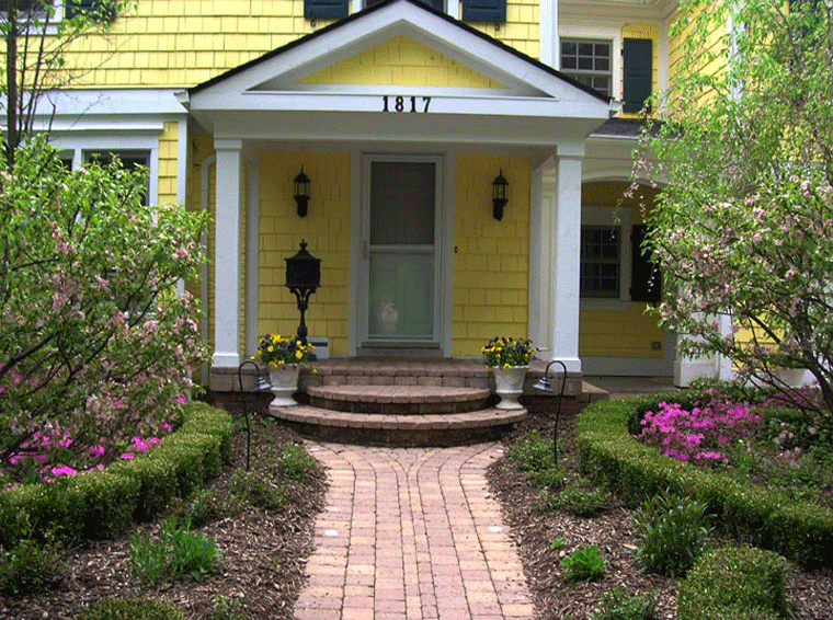 Porch - Design and Installation of Brick Pavers