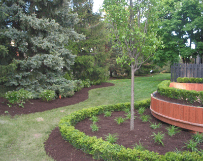 finished landscaping project west bloomfield mi