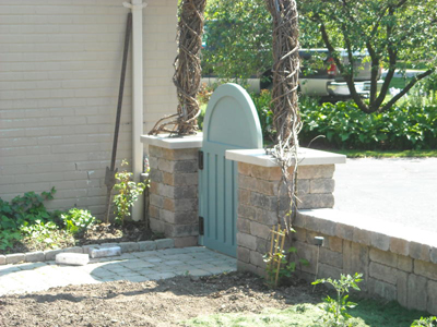 Landscaping - Arched Gateway with Brick Surround