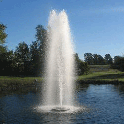 water fountain in pond Birmingham Michigan